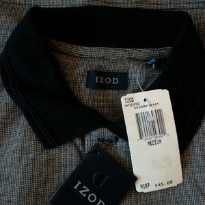 IZOD black and tan size Medium polo shirt